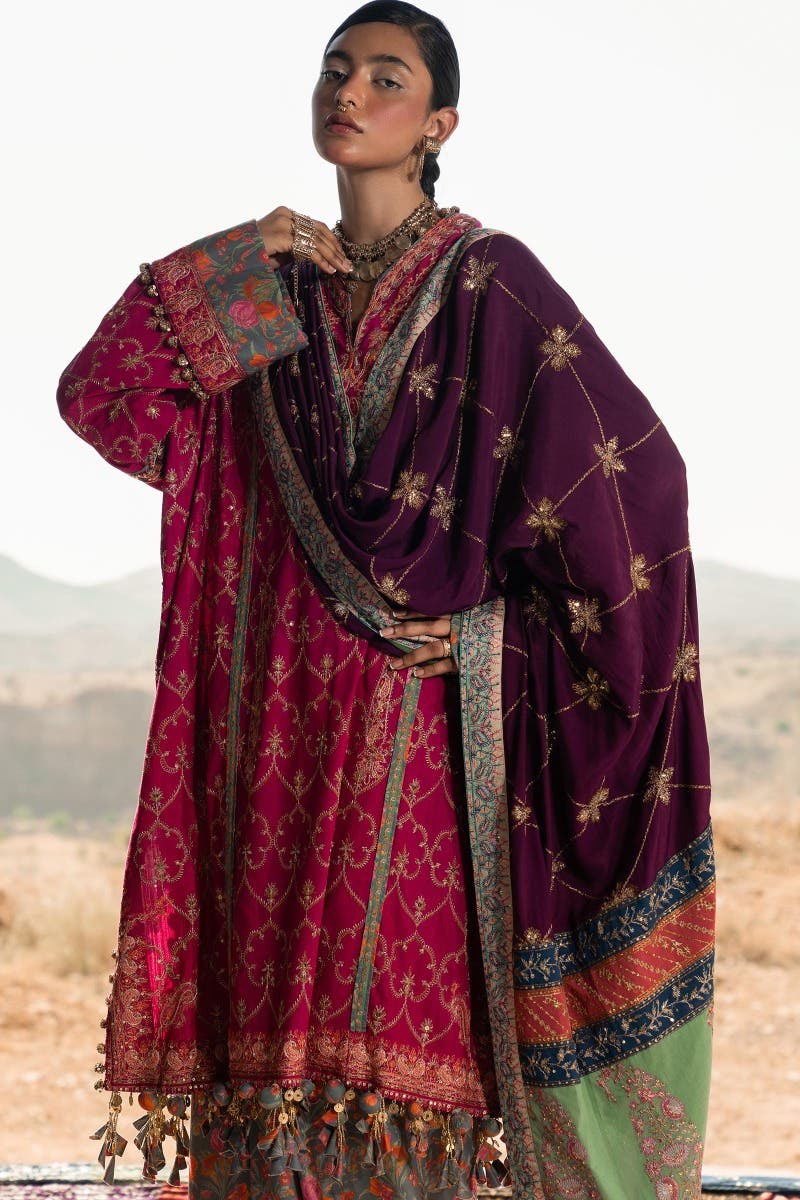 Sana Safinaz Luxury Winter Collection – S231-004B-CP - Image 2