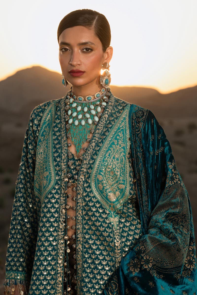 Sana Safinaz Luxury Winter Collection – S231-007B-DE - Image 9