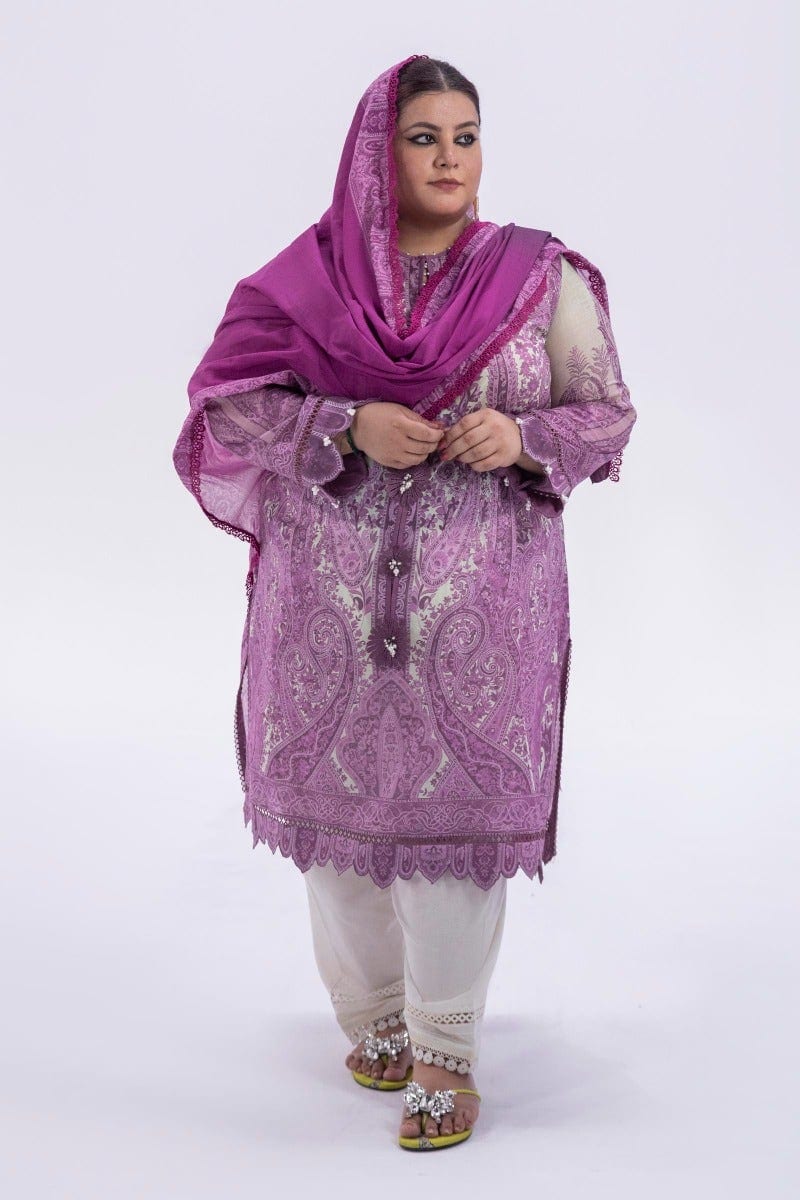 Sana Safinaz Mahay Lawn Collection 2022 – H221-010B-BG - Image 3
