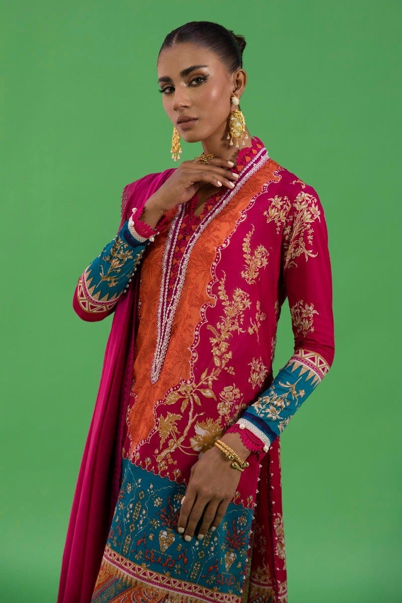 Sana Safinaz Mahay Lawn Collection 2022 – H221-011A-CG - Image 4