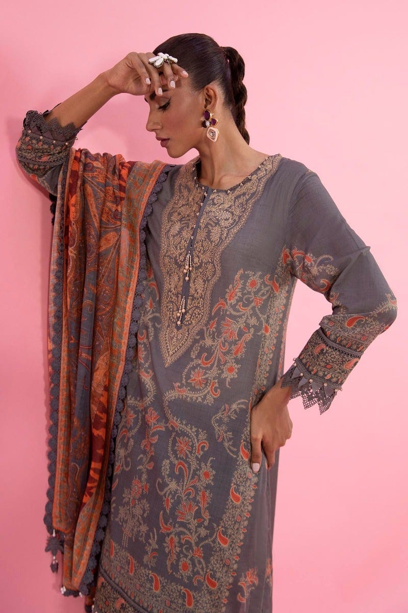 Sana Safinaz Mahay Lawn Collection 2022 – H221-012B-CG - Image 5