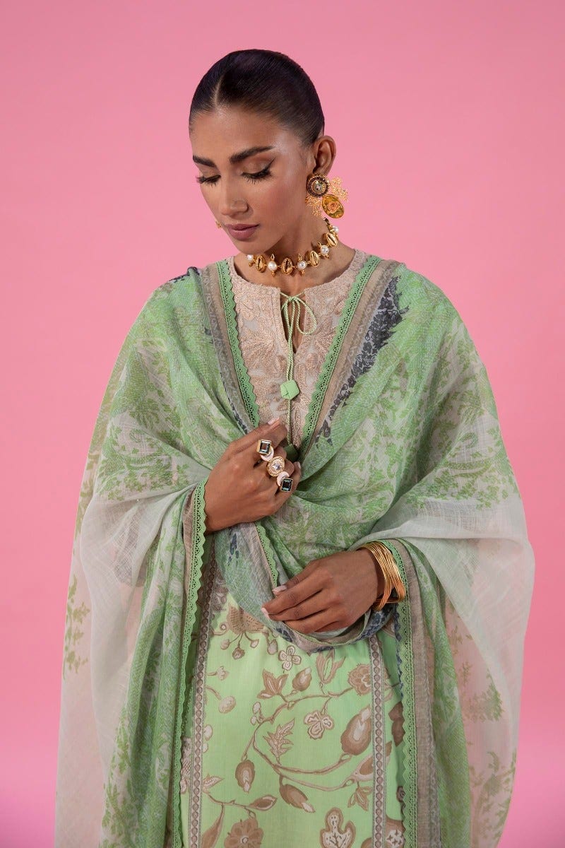 Sana Safinaz Mahay Lawn Collection 2022 – H221-013A-CG - Image 4