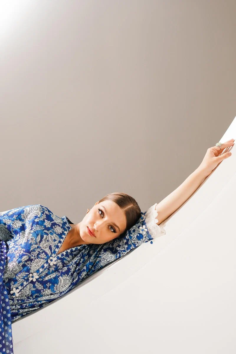 Sana Safinaz Mahay Summer Lawn Collection 2023 – H231-011B-BG - Image 2
