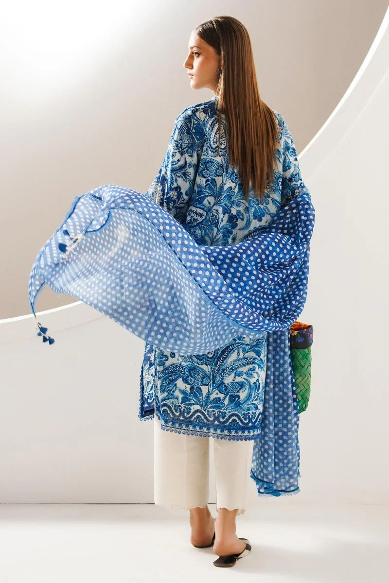 Sana Safinaz Mahay Summer Lawn Collection 2023 – H231-011B-BG - Image 4