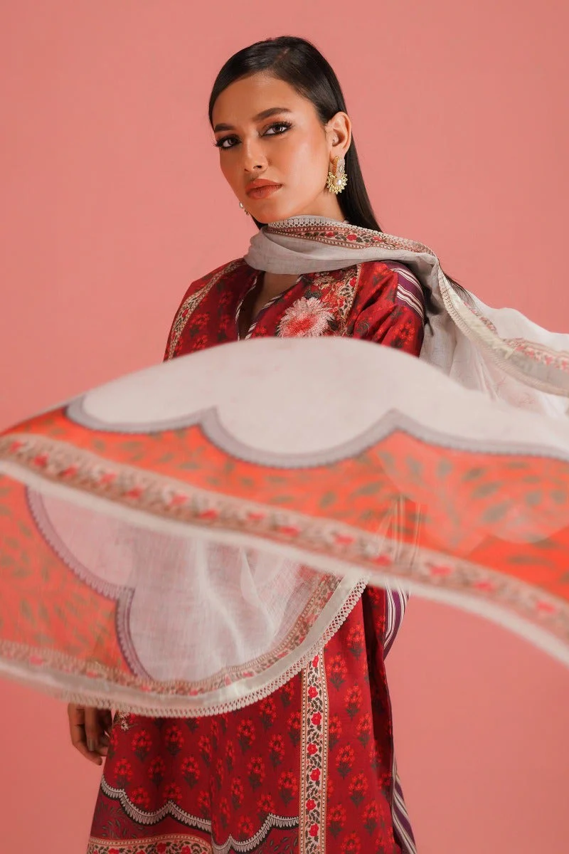 Sana Safinaz Mahay Summer Lawn Collection 2023 – H231-017A-BG - Image 4