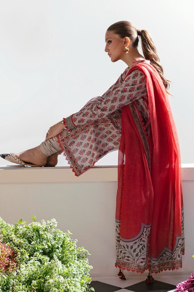 Sana Safinaz Mahay Summer Lawn Collection 2023 – H231-017B-BG - Image 5