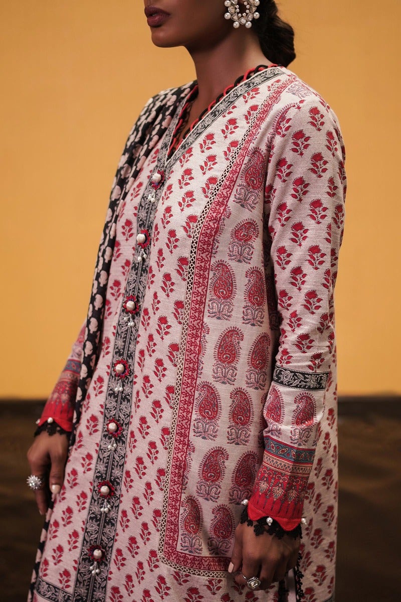 Sana Safinaz Mahay Winter Collection 2022 – H222-015A-AQ - Image 5