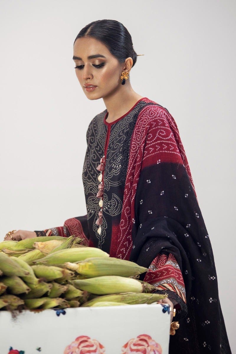 Sana Safinaz Mahay Winter Collection '21 – H212-010B-CG - Image 2