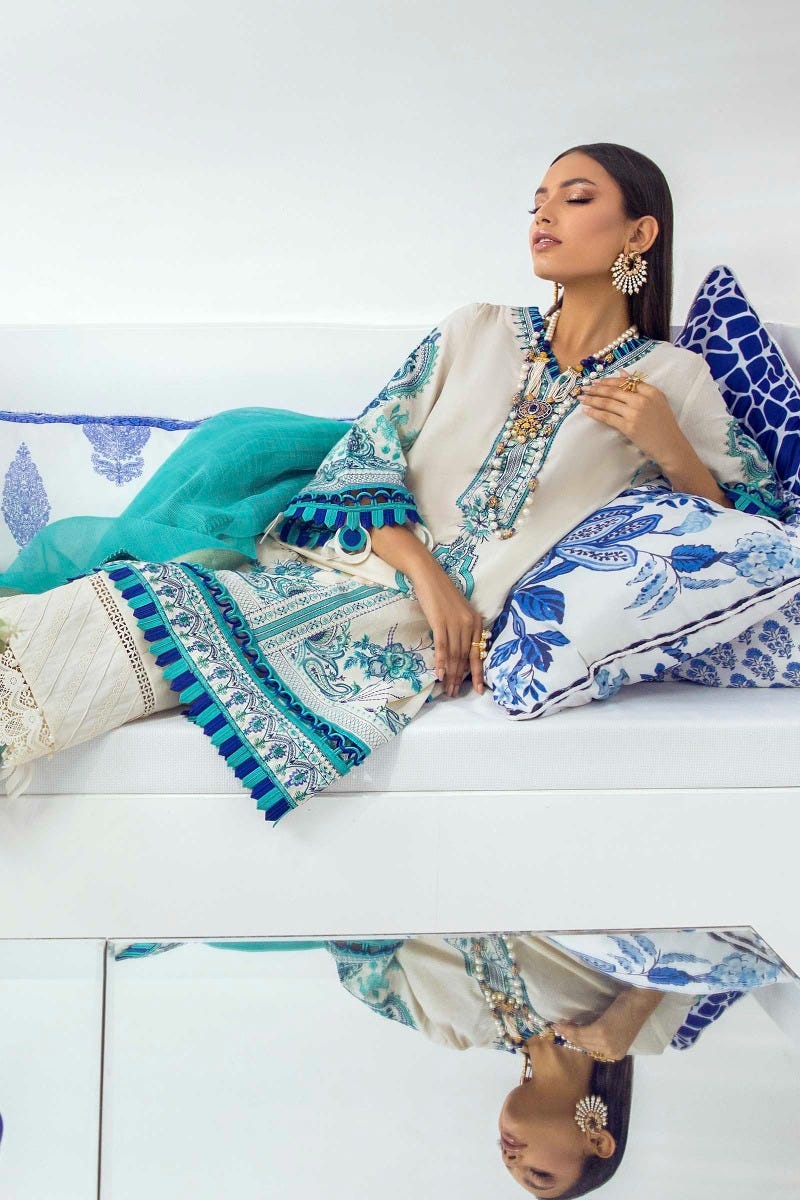 Sana Safinaz Muzlin Lawn Collection – Design M213-001B-CT - Image 3