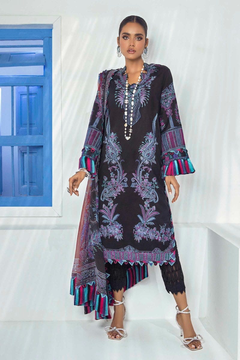 Sana Safinaz Muzlin Lawn Collection – Design M213-006B-AJ - Image 3