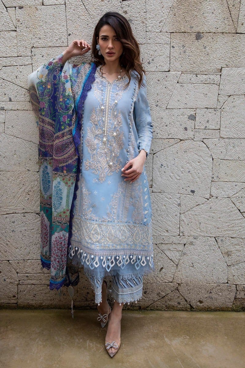 Sana Safinaz Muzlin Summer Lawn Collection 2022 – M221-007A-CH - Image 3