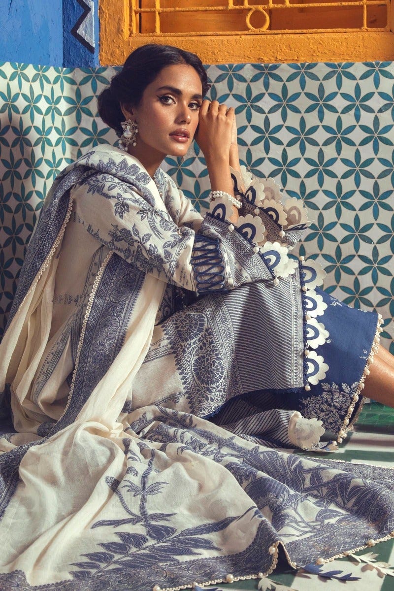 Sana Safinaz Pre-Fall Woven Collection '21 – C211-004B-CU - Image 2