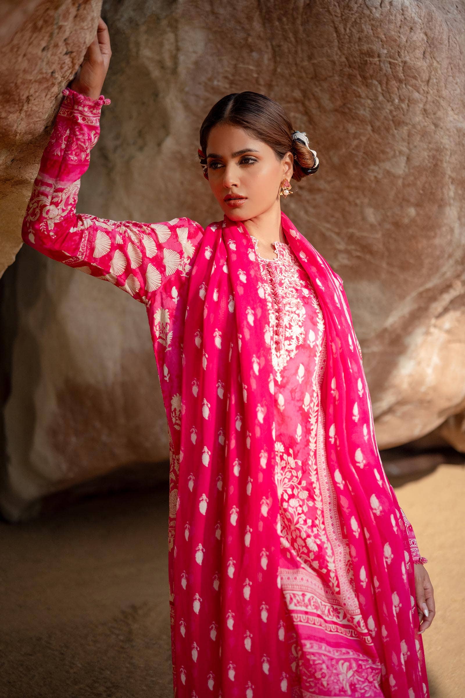 Sana Safinaz Spring/Summer Mahay Lawn 2024 – H241-005A-3Ci - Image 4