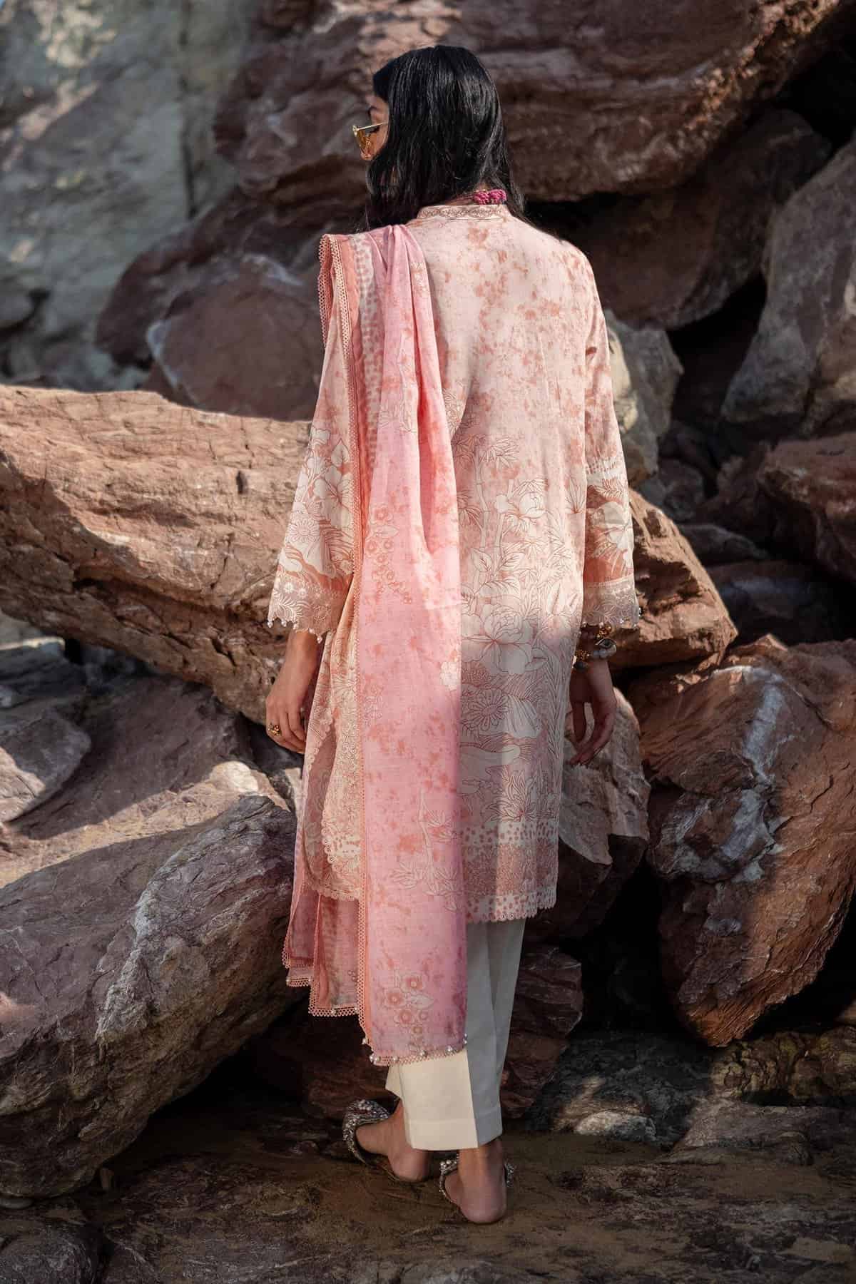 Sana Safinaz Spring/Summer Mahay Lawn 2024 – H241-009B-DD - Image 3