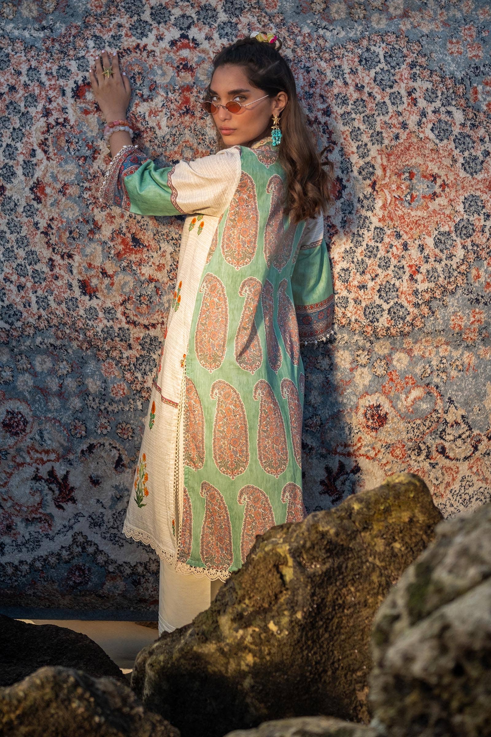 Sana Safinaz Spring/Summer Mahay Lawn 2024 – H241-022A-2Bs - Image 3