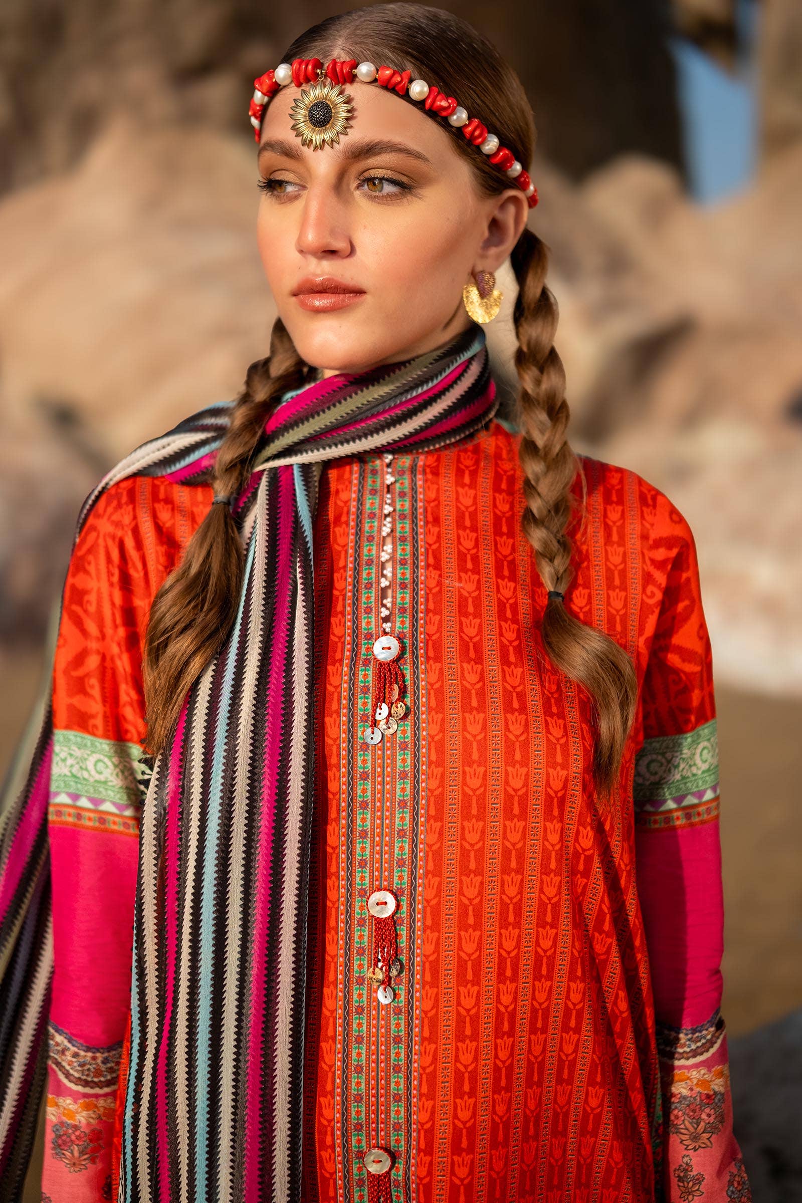 Sana Safinaz Spring/Summer Mahay Lawn 2024 – H241-024B-2I - Image 3