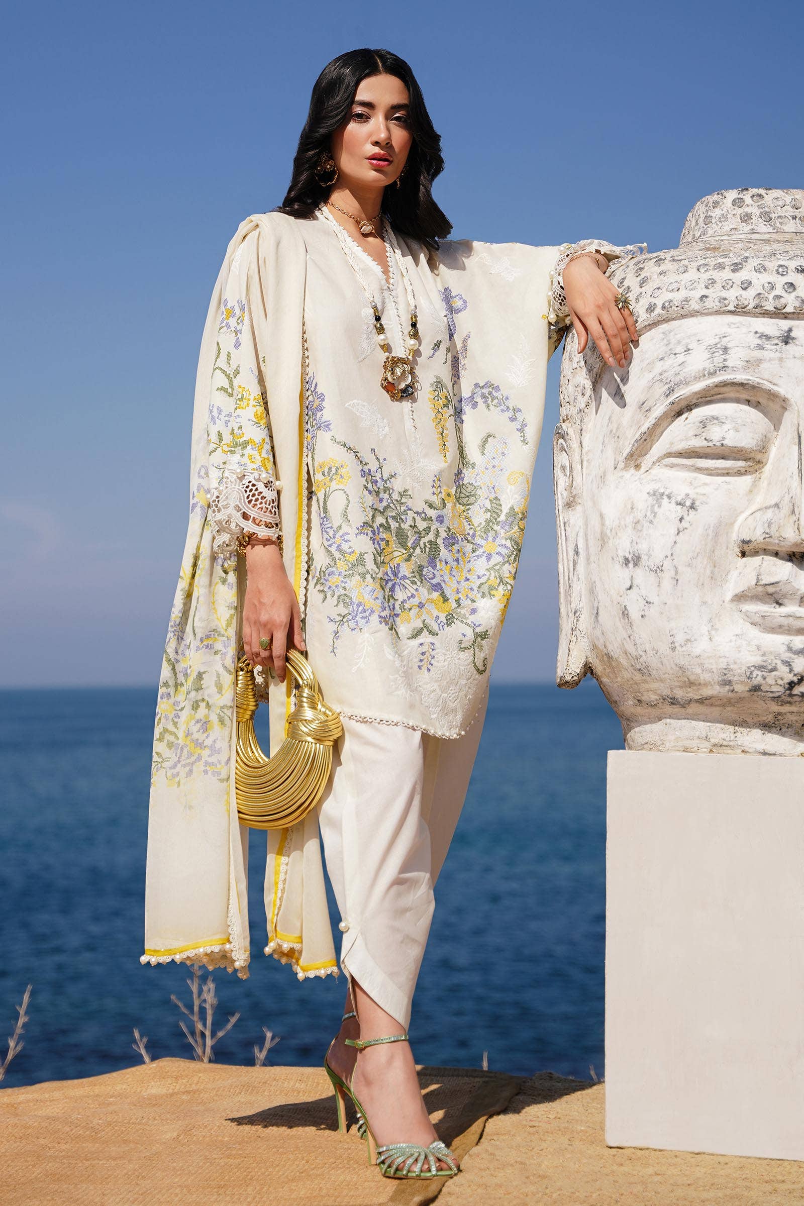 Sana Safinaz Spring/Summer Muzlin Lawn 2024 – M241-006A-3Cj - Image 6