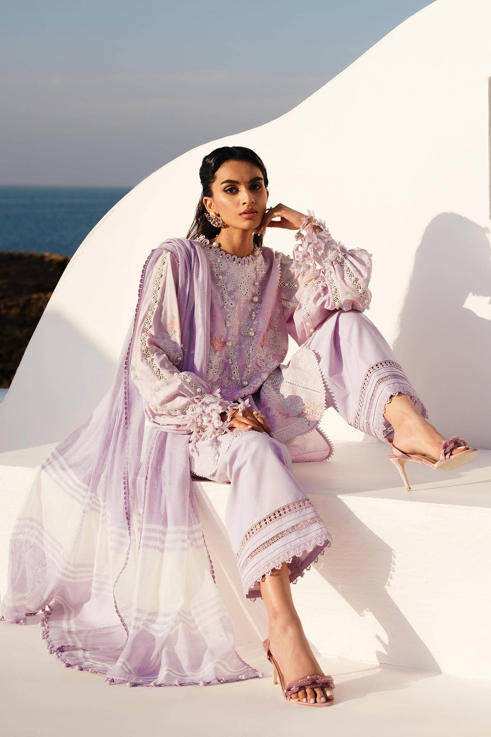 Sana Safinaz Spring/Summer Muzlin Lawn 2024 – M241-009B-3Df - Image 2