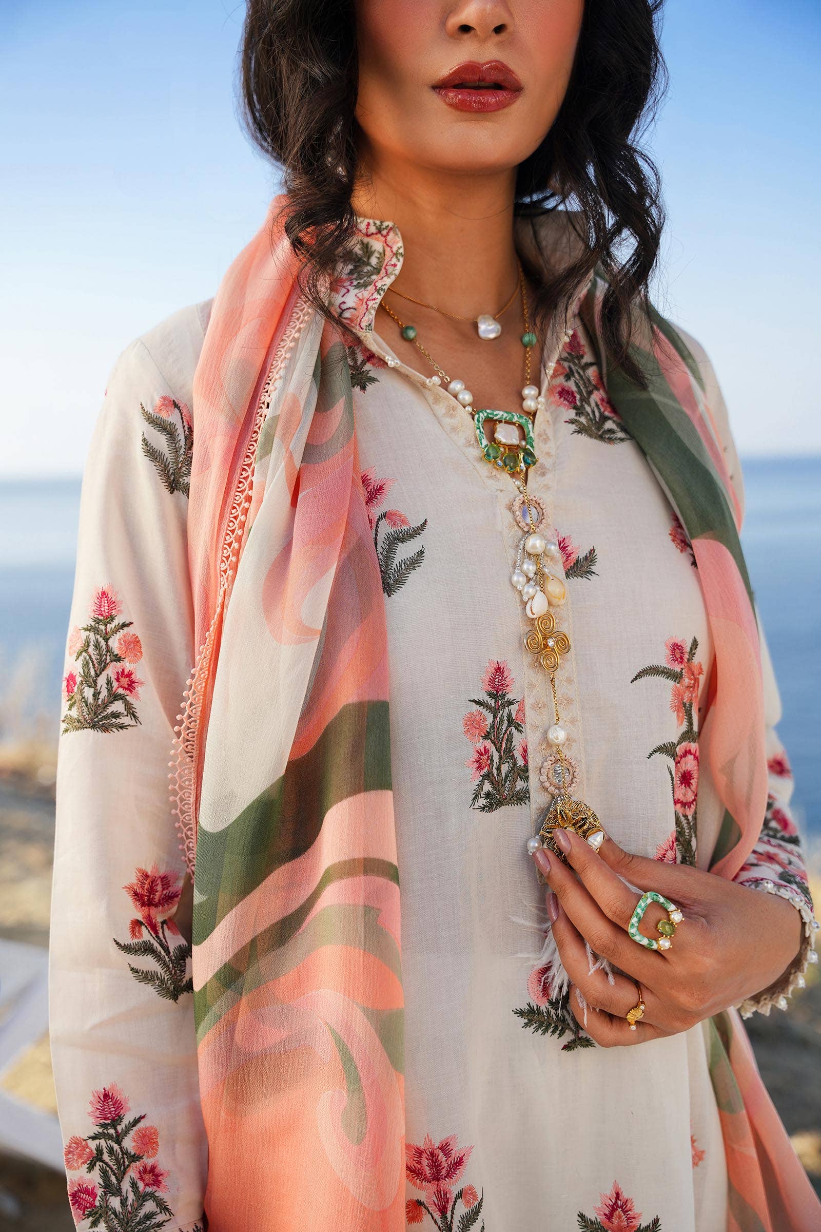 Sana Safinaz Spring/Summer Muzlin Lawn 2024 – M241-010A-3Cj - Image 2