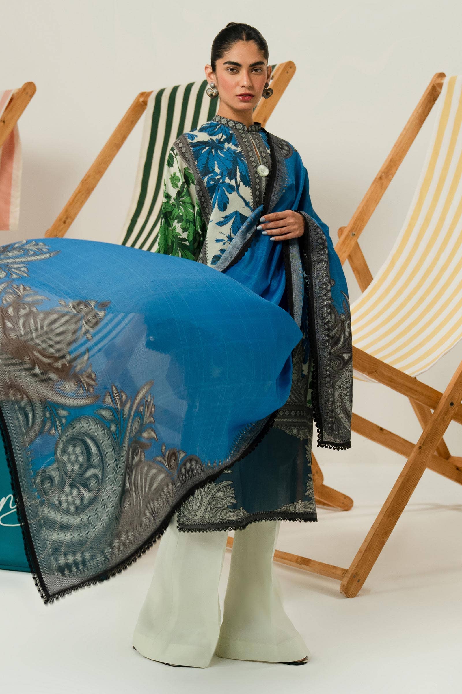 Sana Safinaz Summer Mahay Lawn Vol-2 – H242-021B-2S - Image 3