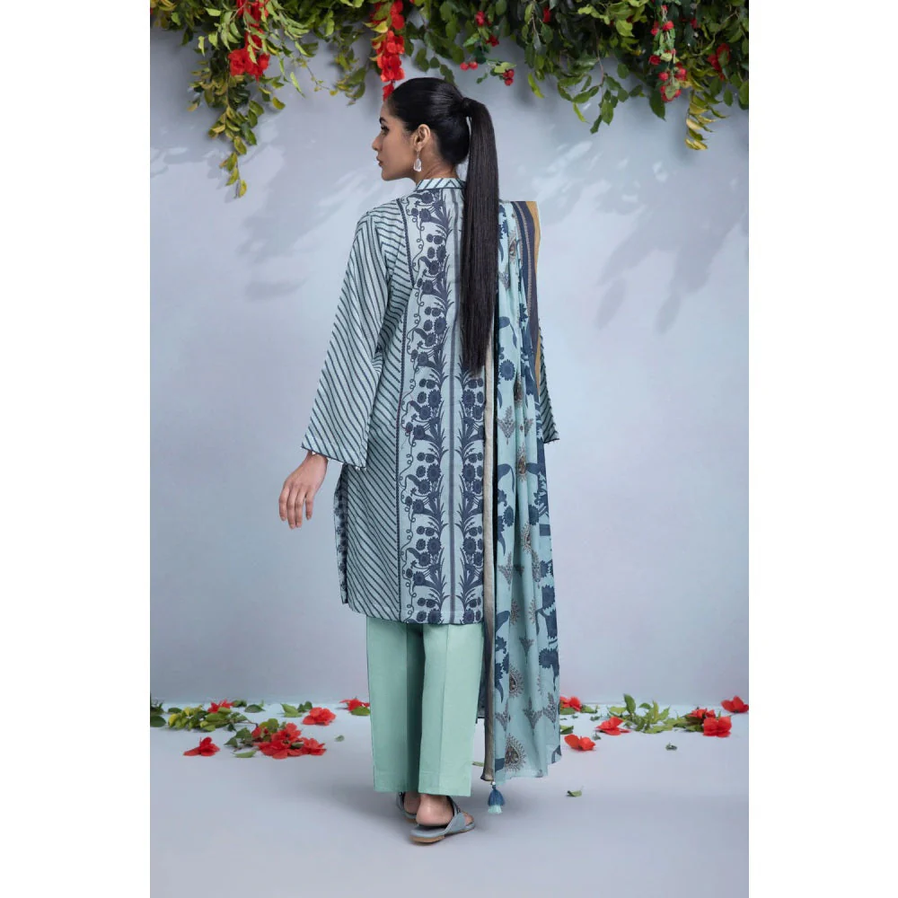 Sapphire Printed Lawn Suit U3DAYZ22V131 - Image 3