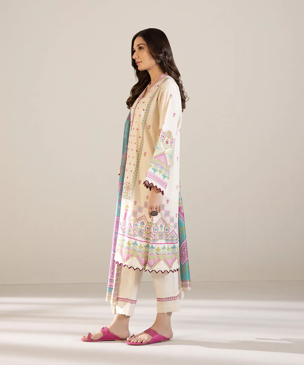 Sapphire Spring/Summer 2023 – 2 Piece - Embroidered Lawn Suit 002DEDY23V03 - Image 2