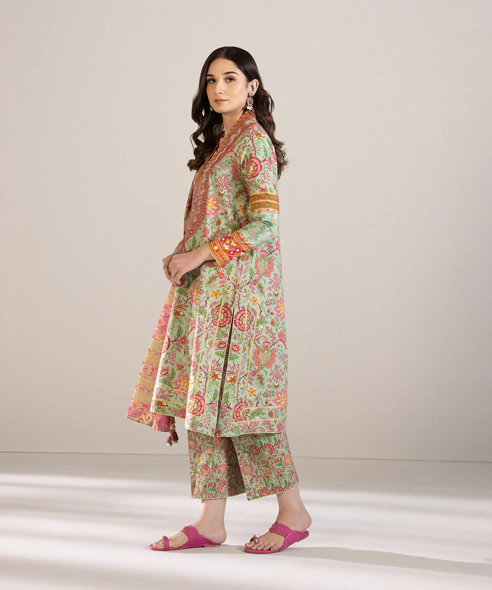 Sapphire Spring/Summer 2023 – 3 Piece - Embroidered Cambric Suit 003PEDY23V06 - Image 4