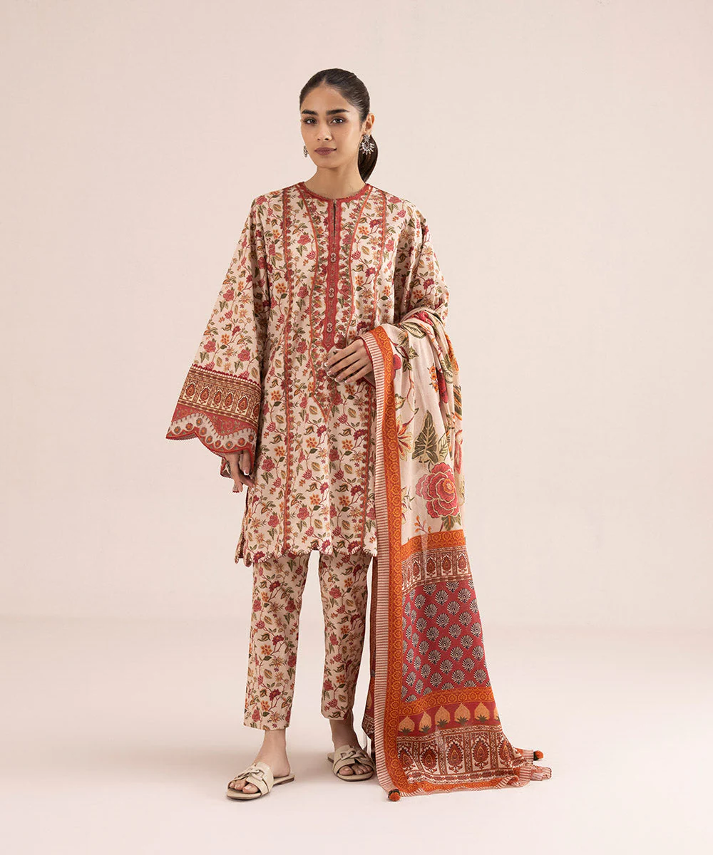 Sapphire Spring/Summer 2023 – 3 Piece - Embroidered Cambric Suit 03PEDY23V018 - Image 2