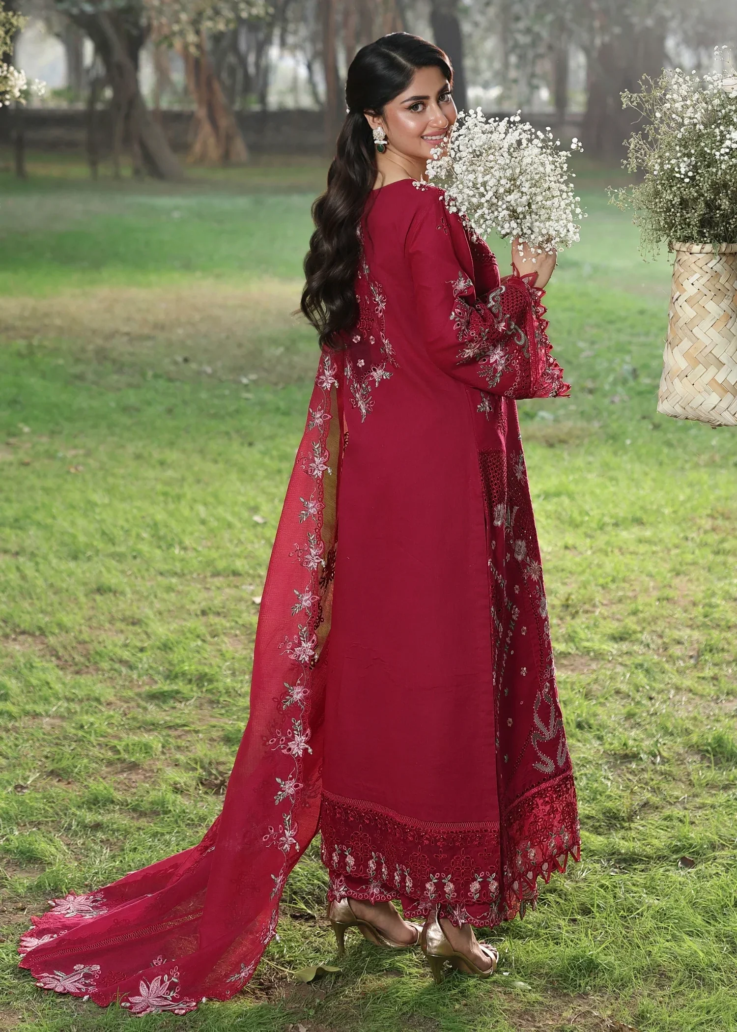 Sardinia Tales of Petals Lawn – FLORAL FUCHSIA - Image 3