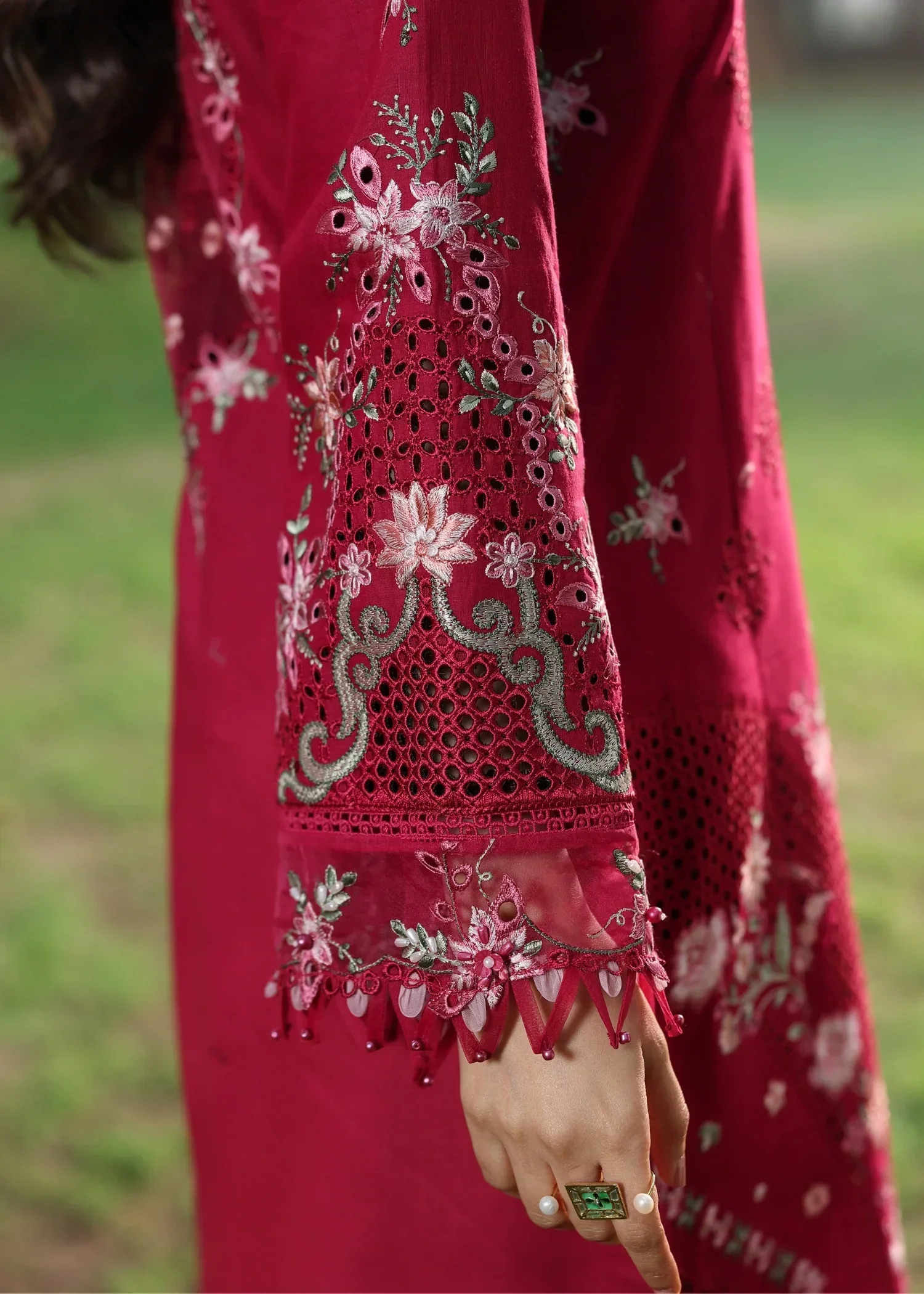 Sardinia Tales of Petals Lawn – FLORAL FUCHSIA - Image 8