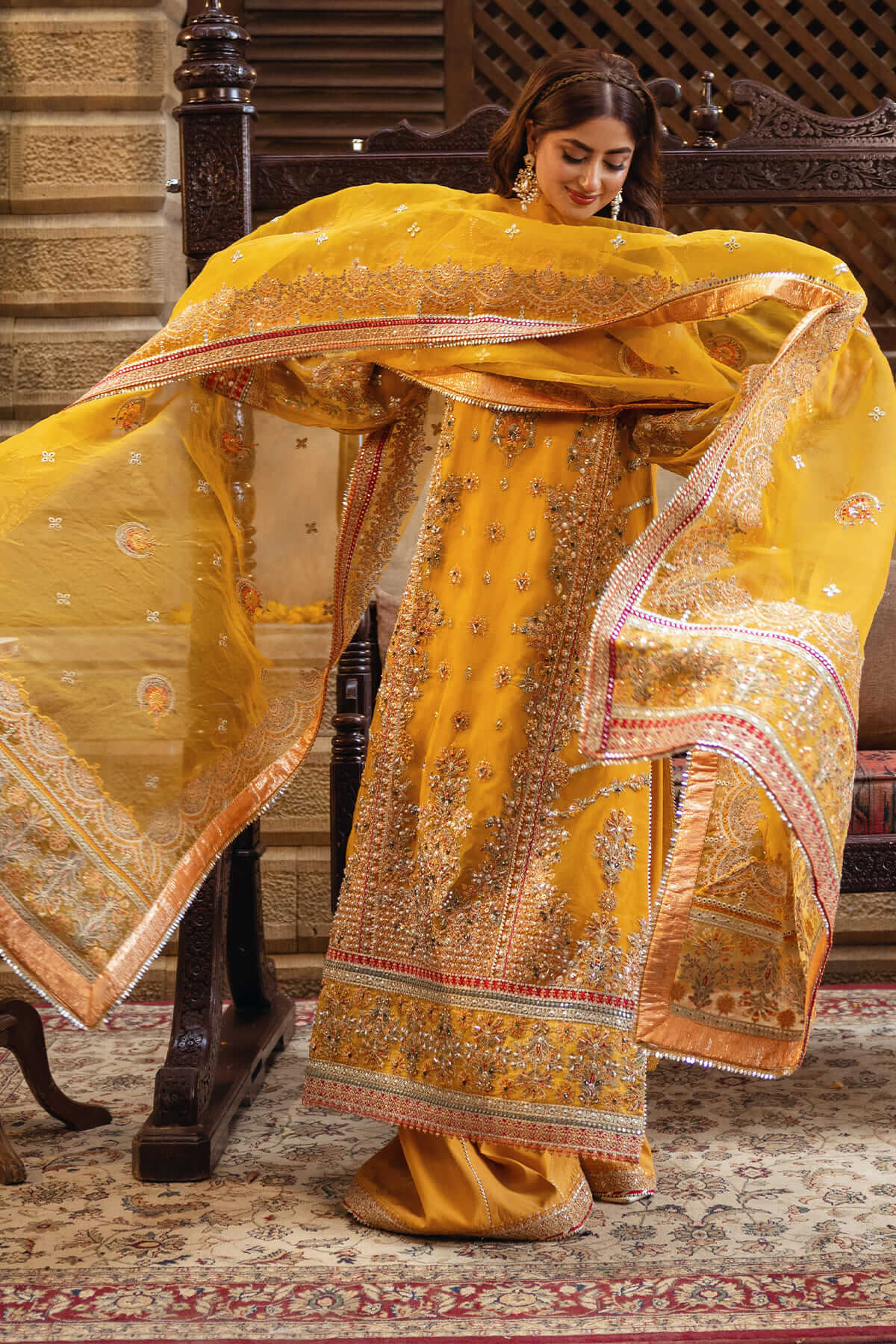 Serene X Sajal Ali Bridal Wedding Formals – SB-28 Mahpara - Image 5
