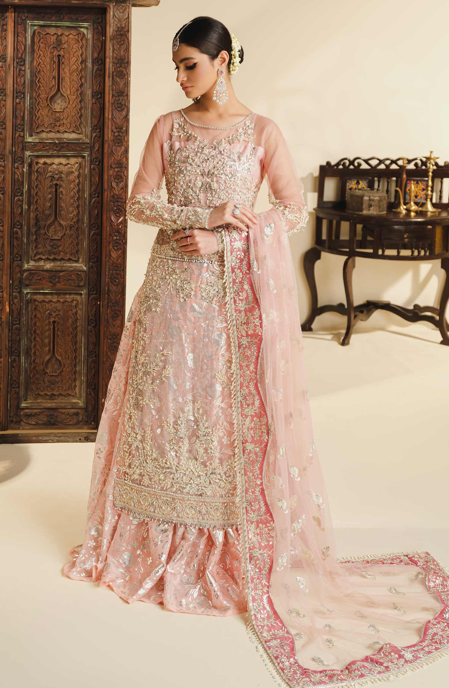 Shamrock by Maryum N Maria Formal Wedding Collection – Bridal Sharara - Zara (SFS-0004)