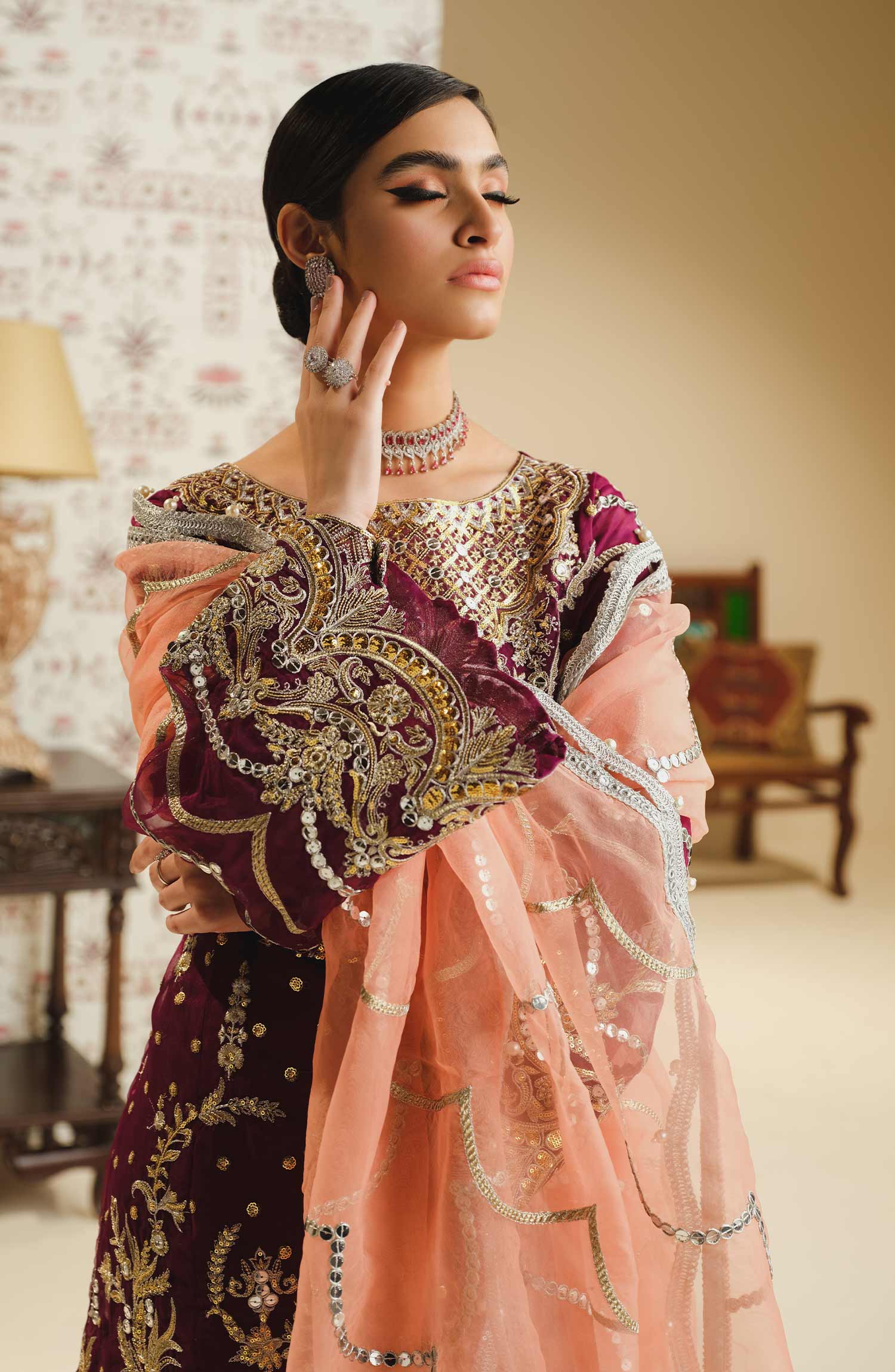Shamrock by Maryum N Maria Formal Wedding Collection – Saroor (SFD-0071) - Image 3