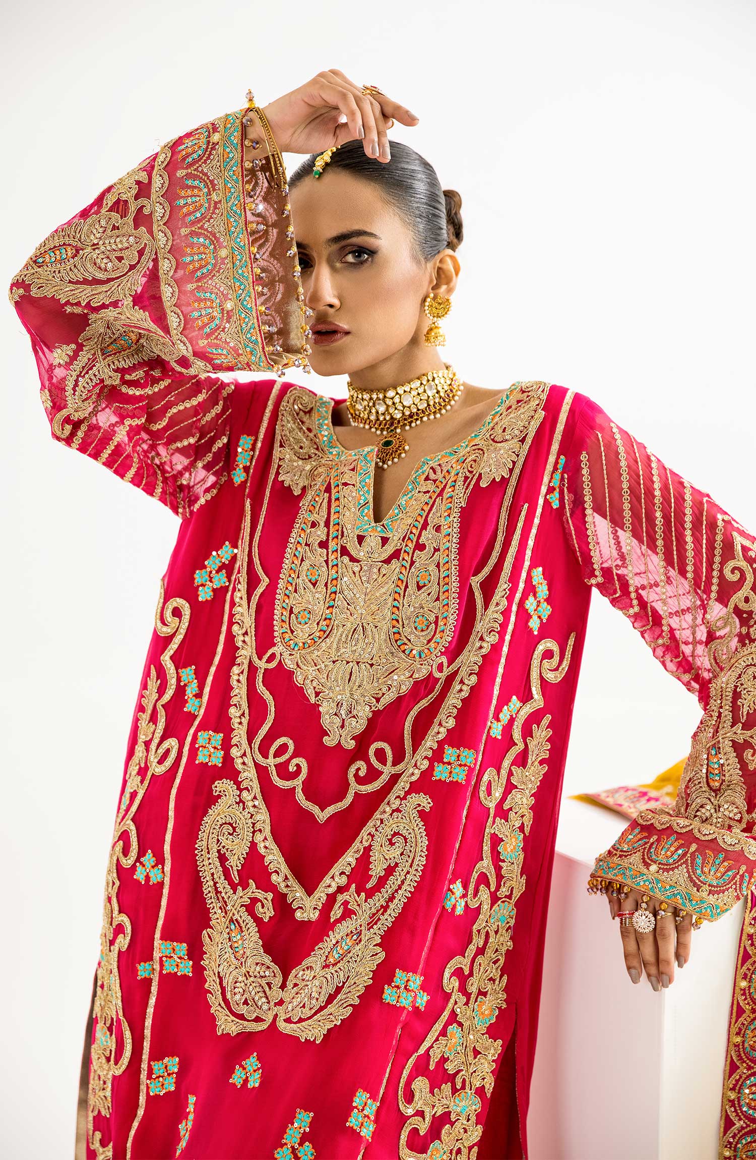 Shamrock by Maryum N Maria - Noor e Nazar Formal Chiffon Collection – Gulnaaz (SFD-0089)