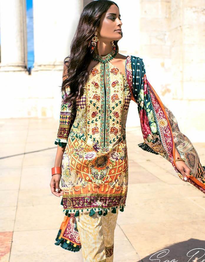 Shehla Chatoor Luxury Lawn Collection – 06-B - Image 2
