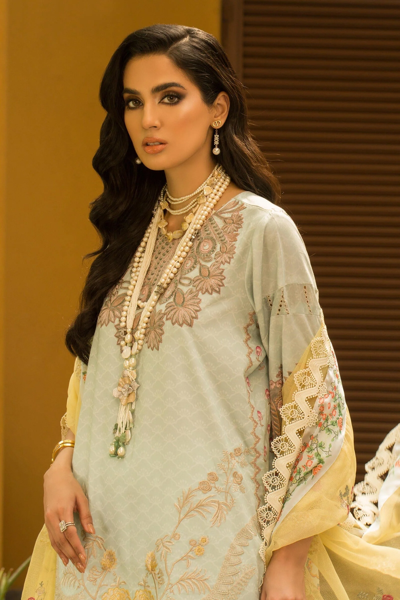 Shiza Hassan Izel Luxury Lawn Collection – 7-A Kazel - Image 7