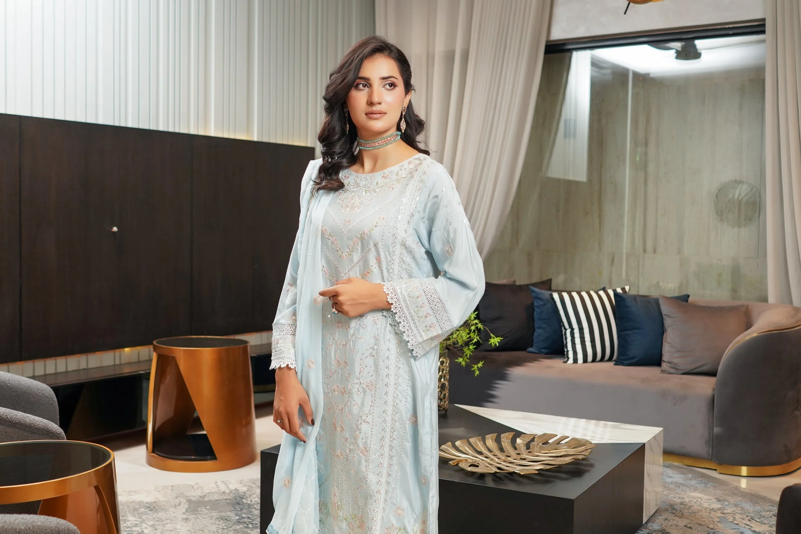 Inara Shamooz Silk Edit Festive Pret Formals – D-8 - Image 5