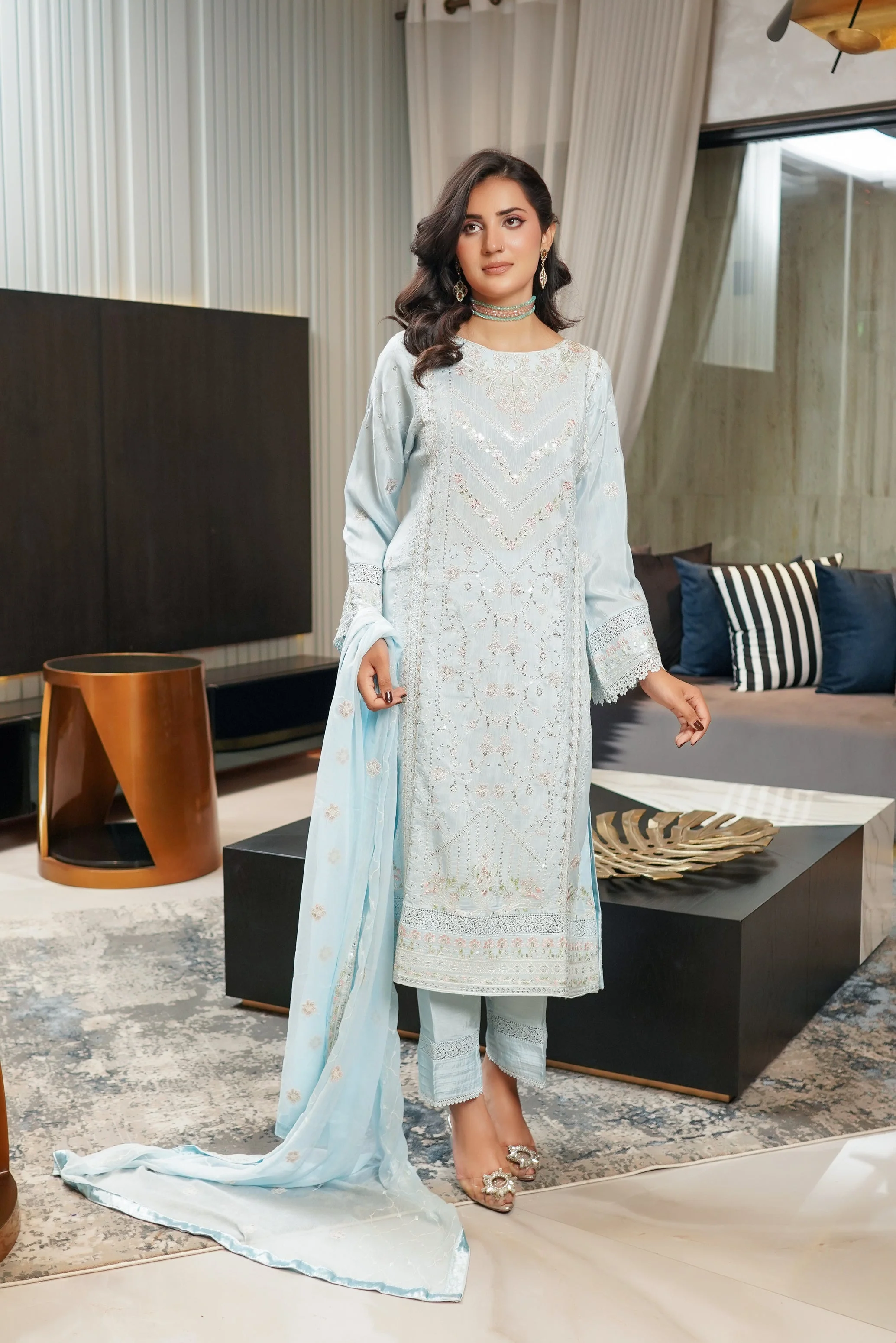 Inara Shamooz Silk Edit Festive Pret Formals – D-8 - Image 9