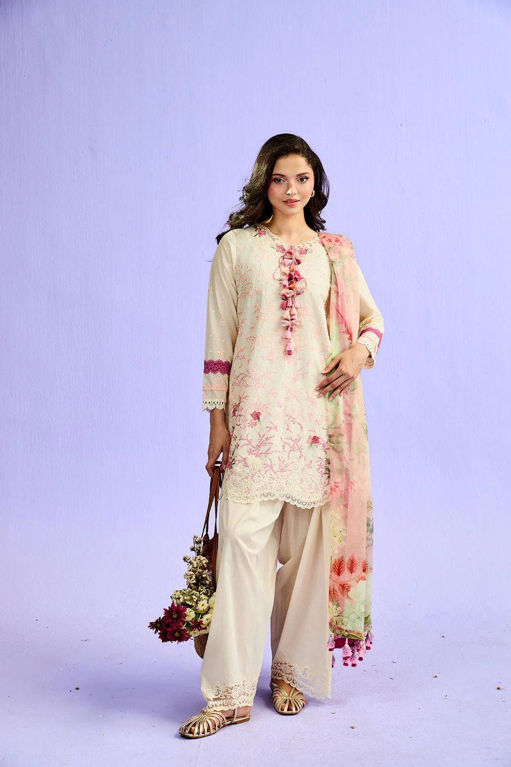 Sobia Nazir Vital Luxury Lawn Vol-2 – D-1A - Image 4
