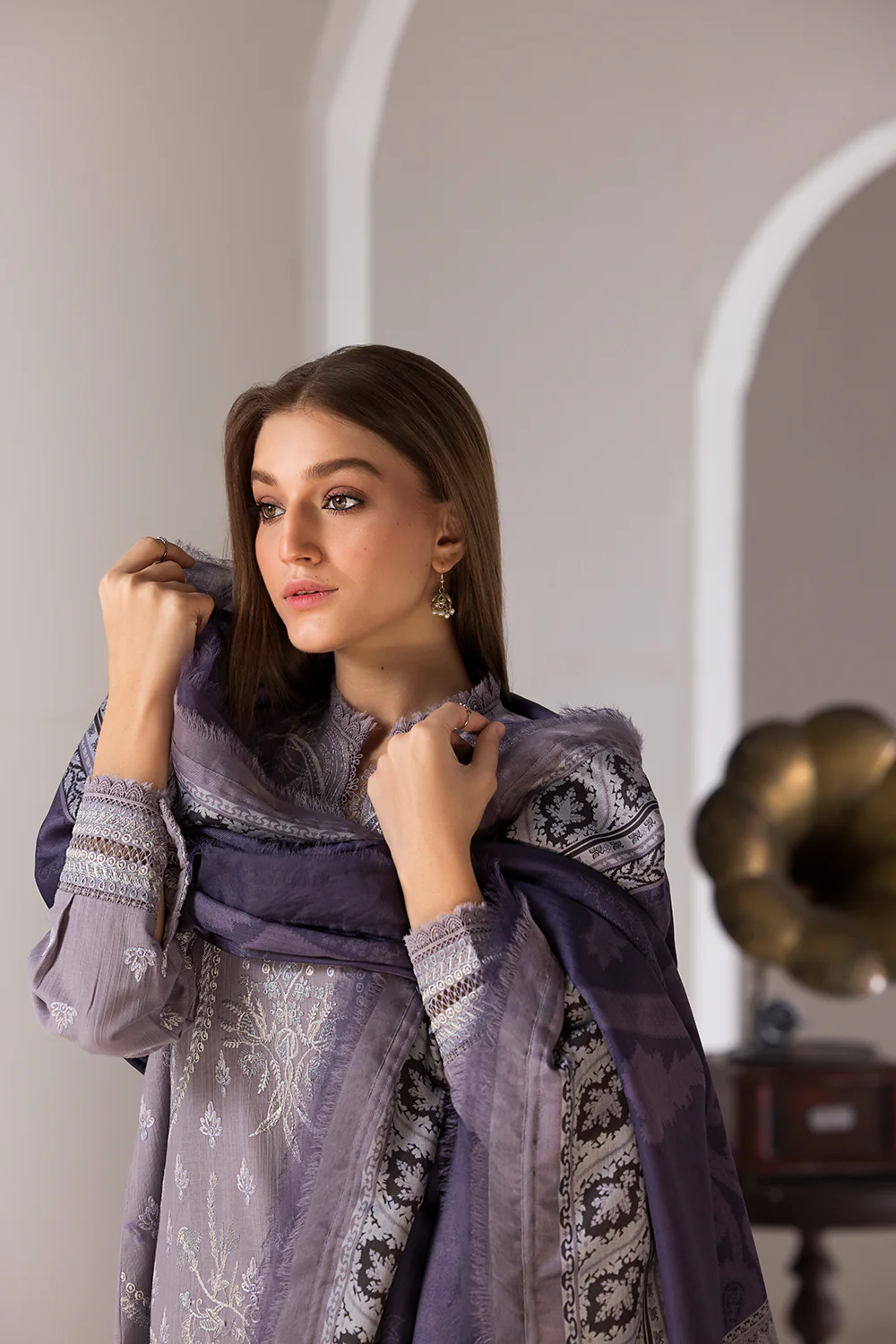 Sobia Nazir Winter with Shawl – Design 4B - Image 5