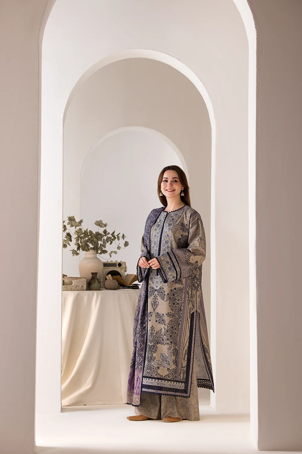 Sobia Nazir Winter with Shawl – Design 7B - Image 4