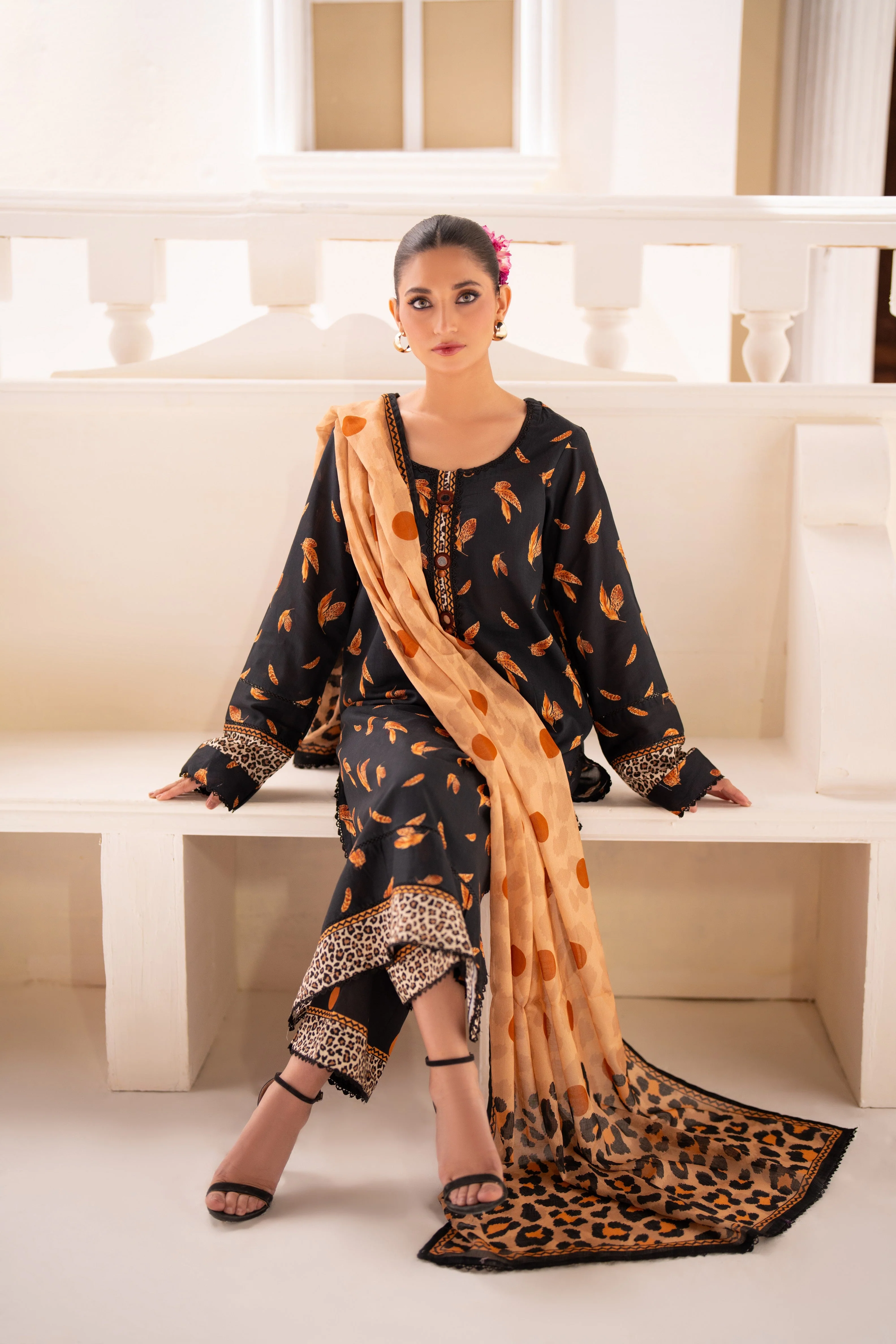 Stella Printed Lawn Vol-3 – STV3-7 - Image 3
