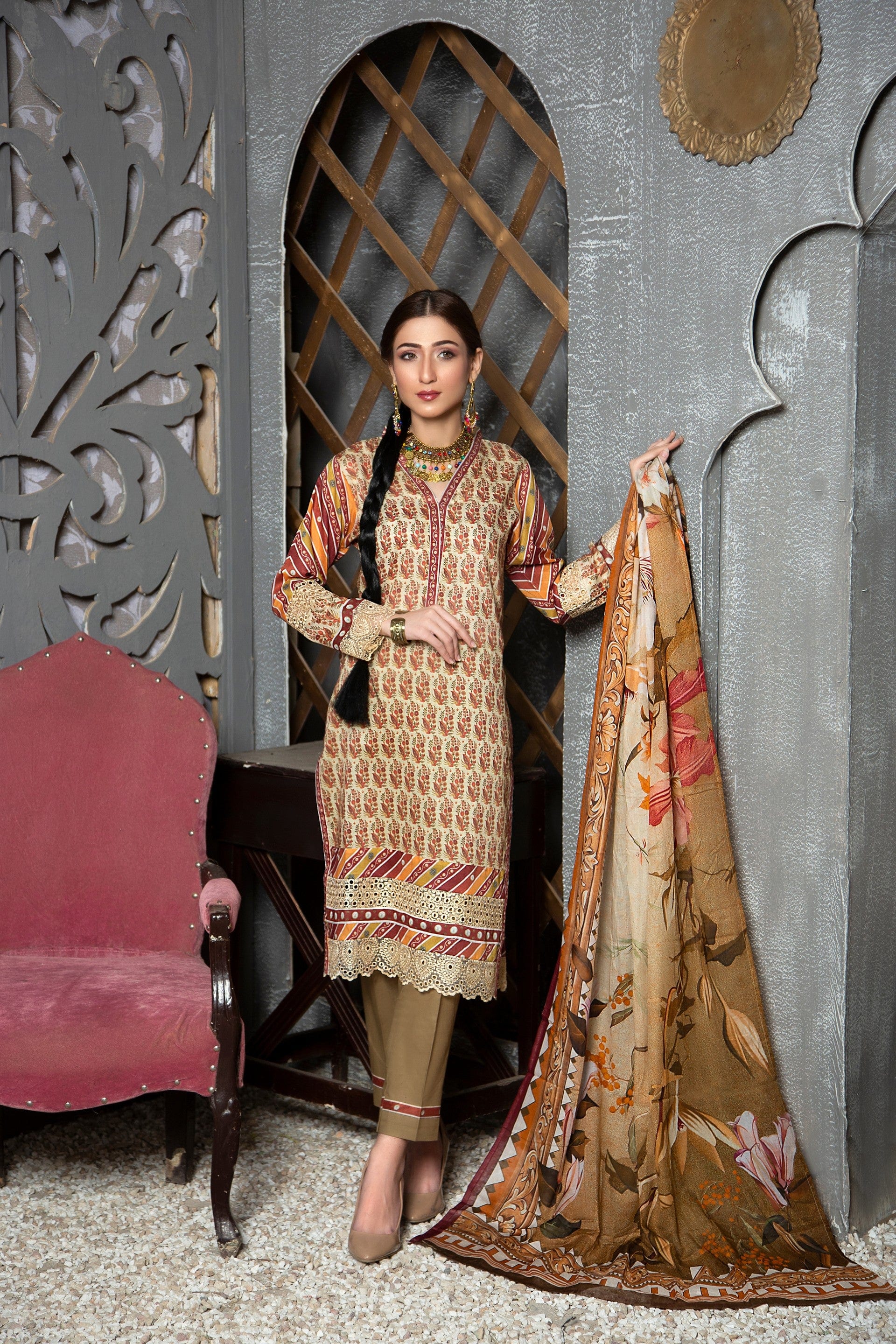 Subhata Embroidered Chikankari Collection – SCK-5 - Image 3
