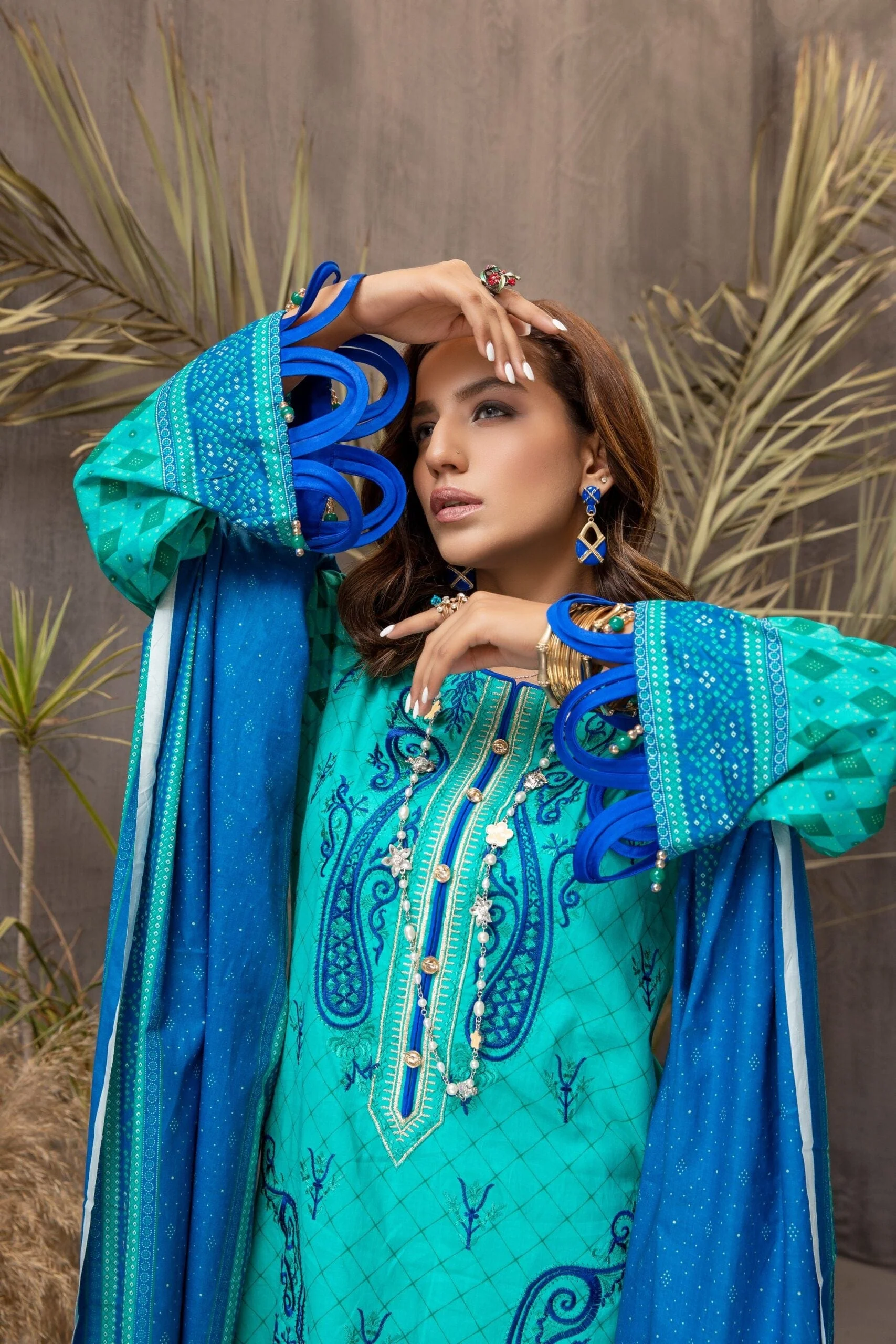 Subhata Masakali Designer Embroidered Lawn Collection Vol 2 – SMKV2-3 - Image 4