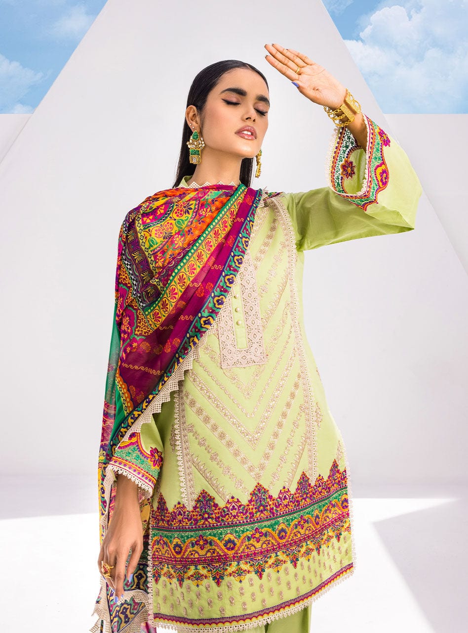 Tahra by Zainab Chottani Eid Lawn Collection 2022 – Green Meadow - Image 8