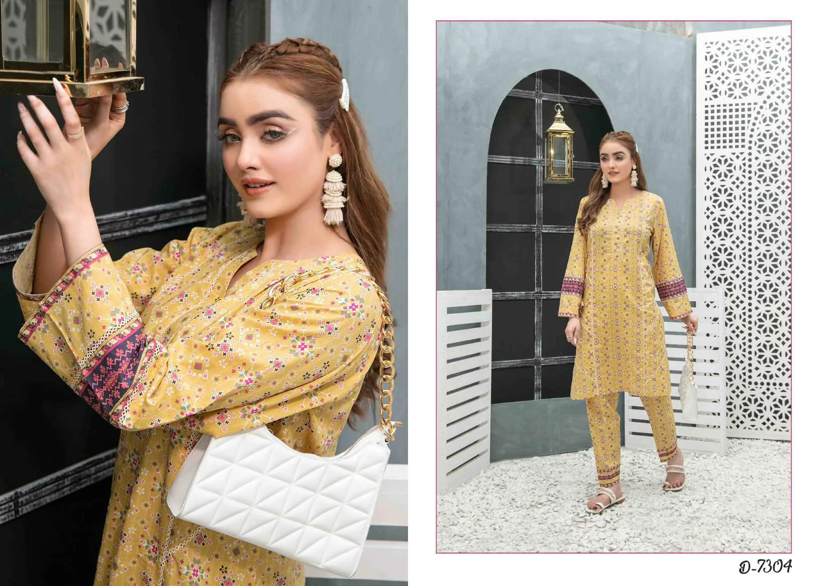 Tawakkal Lucia 2PC Lawn Collection – D-7304 - Image 3