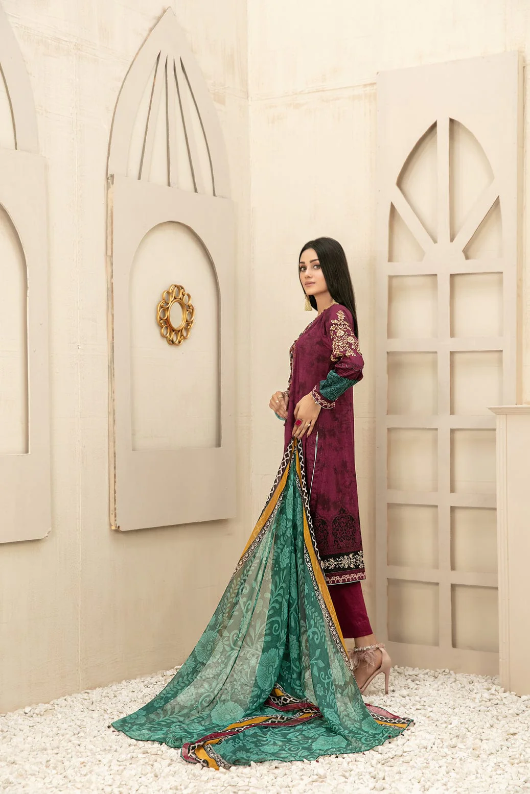Tawakkal Melika Lawn Collection – D-7181 - Image 3
