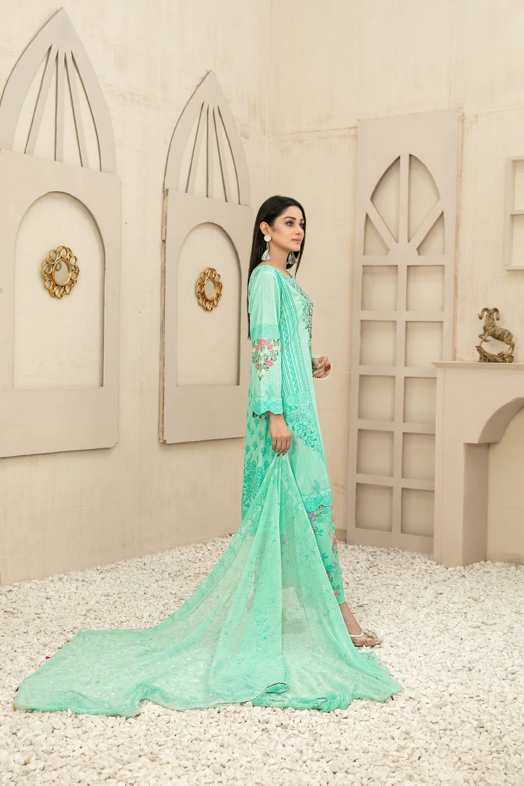 Tawakkal Melika Lawn Collection – D-7185 - Image 3