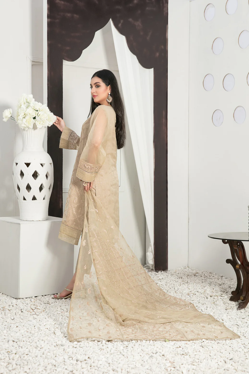 Tawakkal Stitched/Pret Aysel Embroidered Organza Collection – D-7561 - Image 2