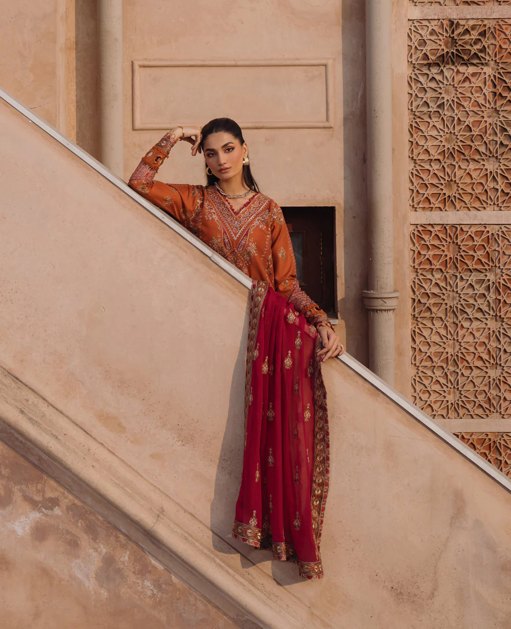 Xenia Farozaan Luxury Lawn Collection – ZAFEERAH - Image 5